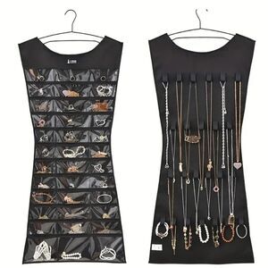 Hanging Jewelry organizer pouch necklace accessory storage space saver